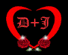 D+J Heart Tattoo