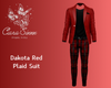 Dakota Red Plaid Suit