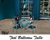 Teal Ballroom Table