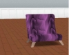 purple and chrome chair