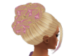 blond&pink up do