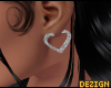B| Heart Earrings S. DRV
