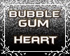 Bubblegum Heart Black