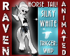 SILVER WHITE HORSE TAIL!