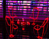 NEON RED TABLE SET KL