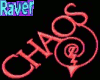 ! CHAOS Rave head sign