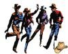 Country Dancers cutout