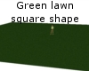 Green lawn square shape