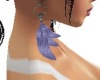 Earrings, purple