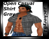 Open Casual Shirt Gray