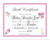 Haley Birth Certificate