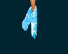 S.T BABY BLUE FUR BOOTS