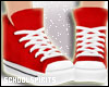 ❥ red converse