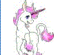 flashing pink unicorn