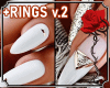 * Wedding Nails +Rings 2