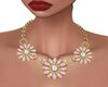 Pstl N Gld Flwr Necklace
