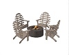 Firepit w/ Wooden Chairs