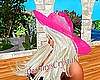 Pink hat blond!