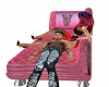 Pink Chaise 2 chat poses