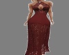 Elegant wine Red Dress