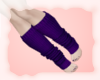 A: Purple leg warmers