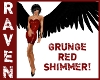 GRUNGE RED SHIMMER!
