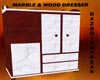 Marble & Wood Dresser