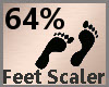 Feet Scale 64% F