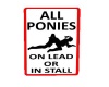 DAR Pony Sign