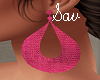 Big Earrings-Hot Pink