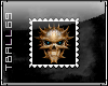 demon skull stamp