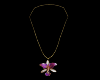 Orchid Pendant  Necklace