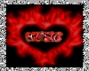 Flaming Heart Utube Wall