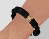 black bracelet.