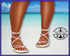White Beachy Sandals