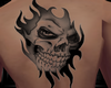 fire skull tatoo M