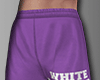 W| purple shorts