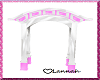 Pink weddign Arch