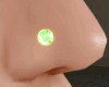 Bright Green Nose Pierci