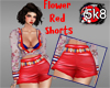 Red Shorts Flowers