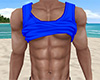 Blue Rolled Tank Top 5 M