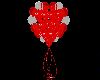 Red/Wht Heart Balloons