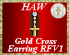 Gold Cross Earring RFV1