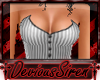'DS Grey Striped Corset