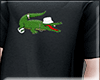 T-Shirt Black Crocodile