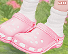 w. Cutie Pink Crocs