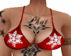Christmas bra Top
