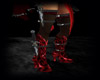 Red Black Warrior Boots