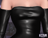 K|Leather Dress - Black