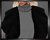 E* Black Coat & Sweater